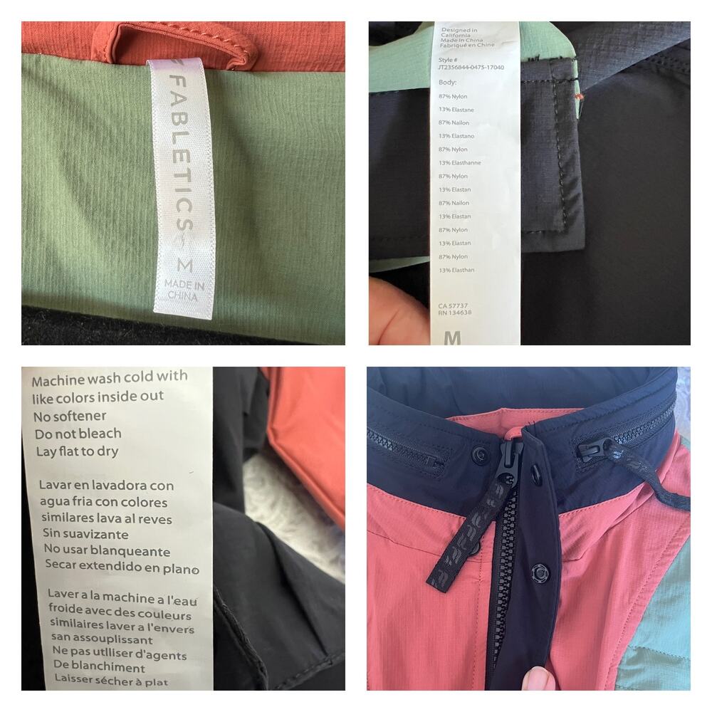 Fabletics Heights Cargo Jacket Black / Multi Size… - image 8